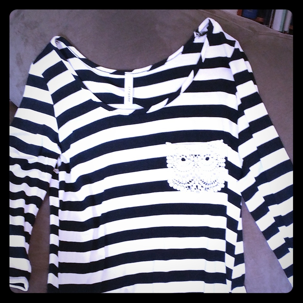 Black & White Striped Shirt